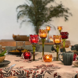CANDLE HOLDER PROTEA LARGE LIGHT-YELLOW CANDLE HOLDER PROTEA LARGE LIGHT-YELLOW