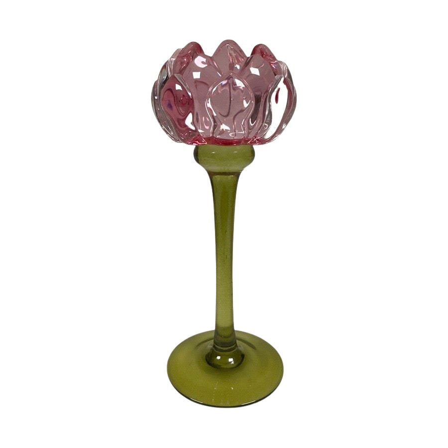 CANDLE HOLDER PROTEA PINK L