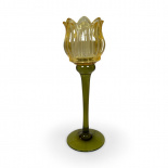 CANDLE HOLDER TULIP LARGE LIGHT-YELLOW CANDLE HOLDER TULIP LARGE LIGHT-YELLOW