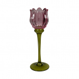 CANDLE HOLDER TULIP PINK L CANDLE HOLDER TULIP PINK L