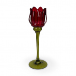 CANDLE HOLDER TULIP RED L CANDLE HOLDER TULIP RED L