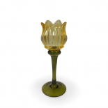 CANDLE HOLDER TULIP SMALL LIGHT-YELLOW CANDLE HOLDER TULIP SMALL LIGHT-YELLOW