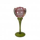 CANDLE HOLDER ROSE PINK CANDLE HOLDER ROSE PINK