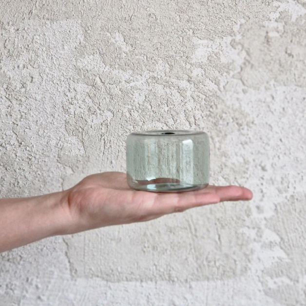 MINI VASE CECILE SMOKED GREEN