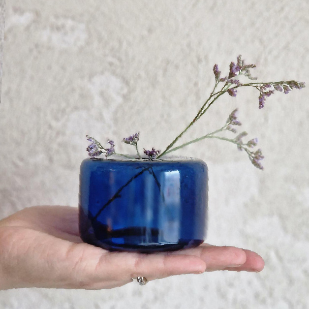 MINI VASE CECILE DARK BLUE