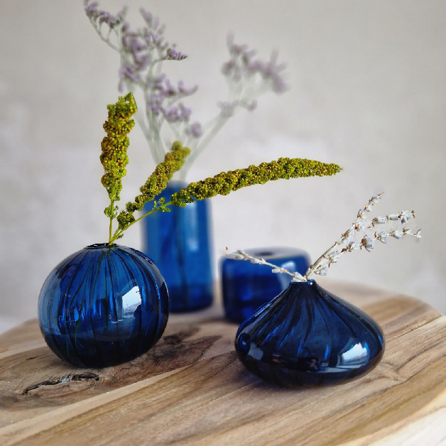 MINI VASE CORNELIE DARK BLUE