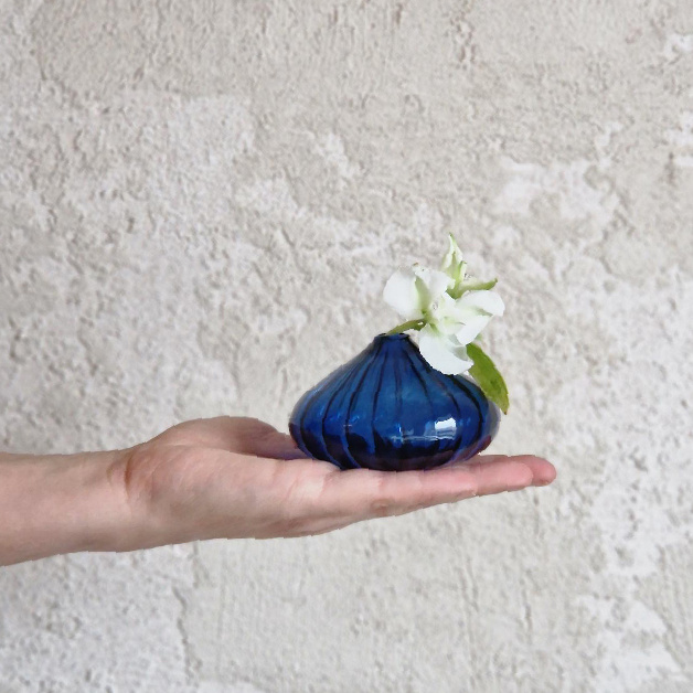 MINI VASE CORNELIE DARK BLUE