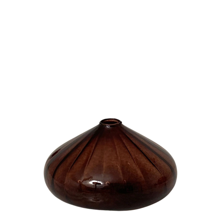MINI VASE CORNELIE DARK BROWN
