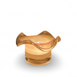 CANDLE HOLDER FLOUNCE YELLOW CANDLE HOLDER FLOUNCE YELLOW