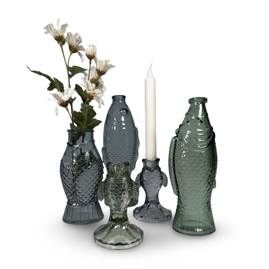 CANDLE HOLDER PISCA GREEN