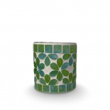 CANDLE HOLDER MOSAIK PETALS GREEN S CANDLE HOLDER MOSAIK PETALS GREEN S