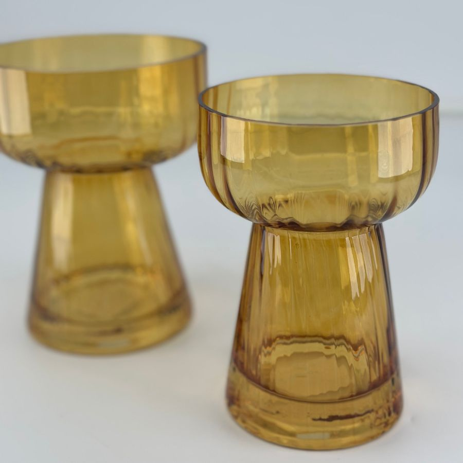 GLASS VASE AMI OCRA S