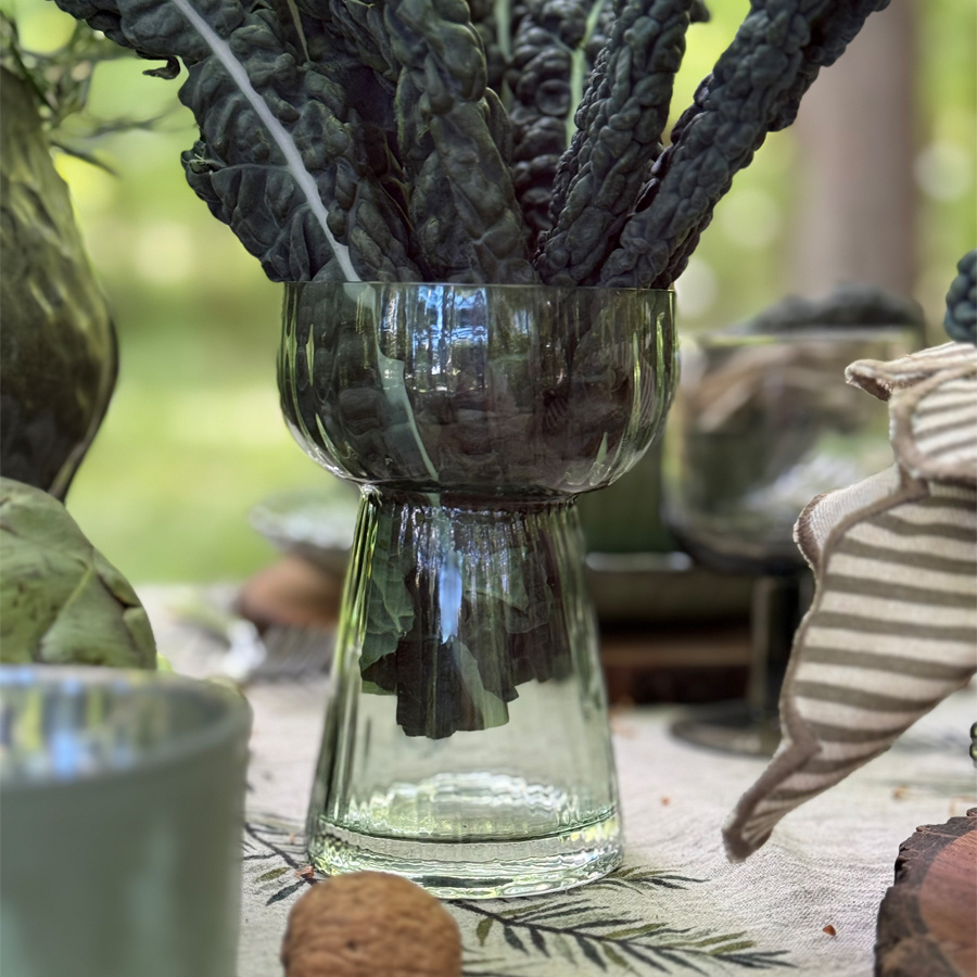 GLASS VASE AMI MINT L