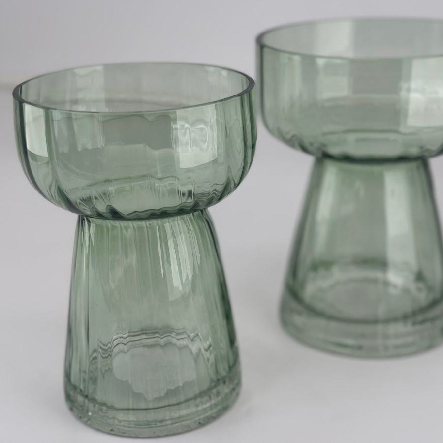 GLASS VASE AMI MINT L