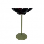 CANDLE HOLDER PETAL BURGUNDY L CANDLE HOLDER PETAL BURGUNDY L