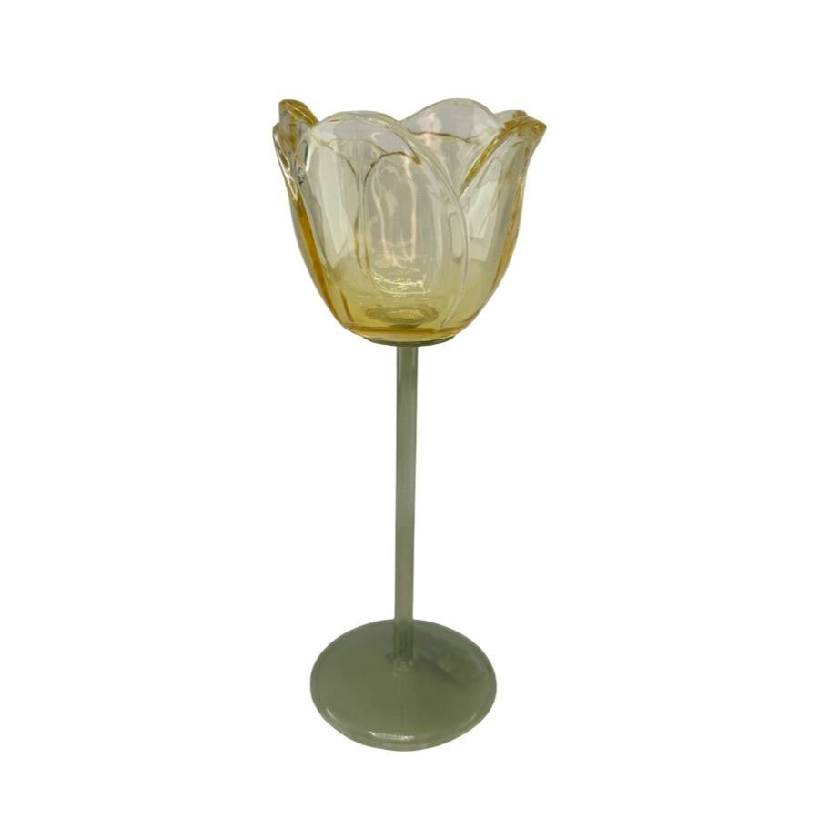 CANDLE HOLDER TULIA YELLOW L