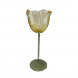 CANDLE HOLDER TULIA YELLOW L CANDLE HOLDER TULIA YELLOW L