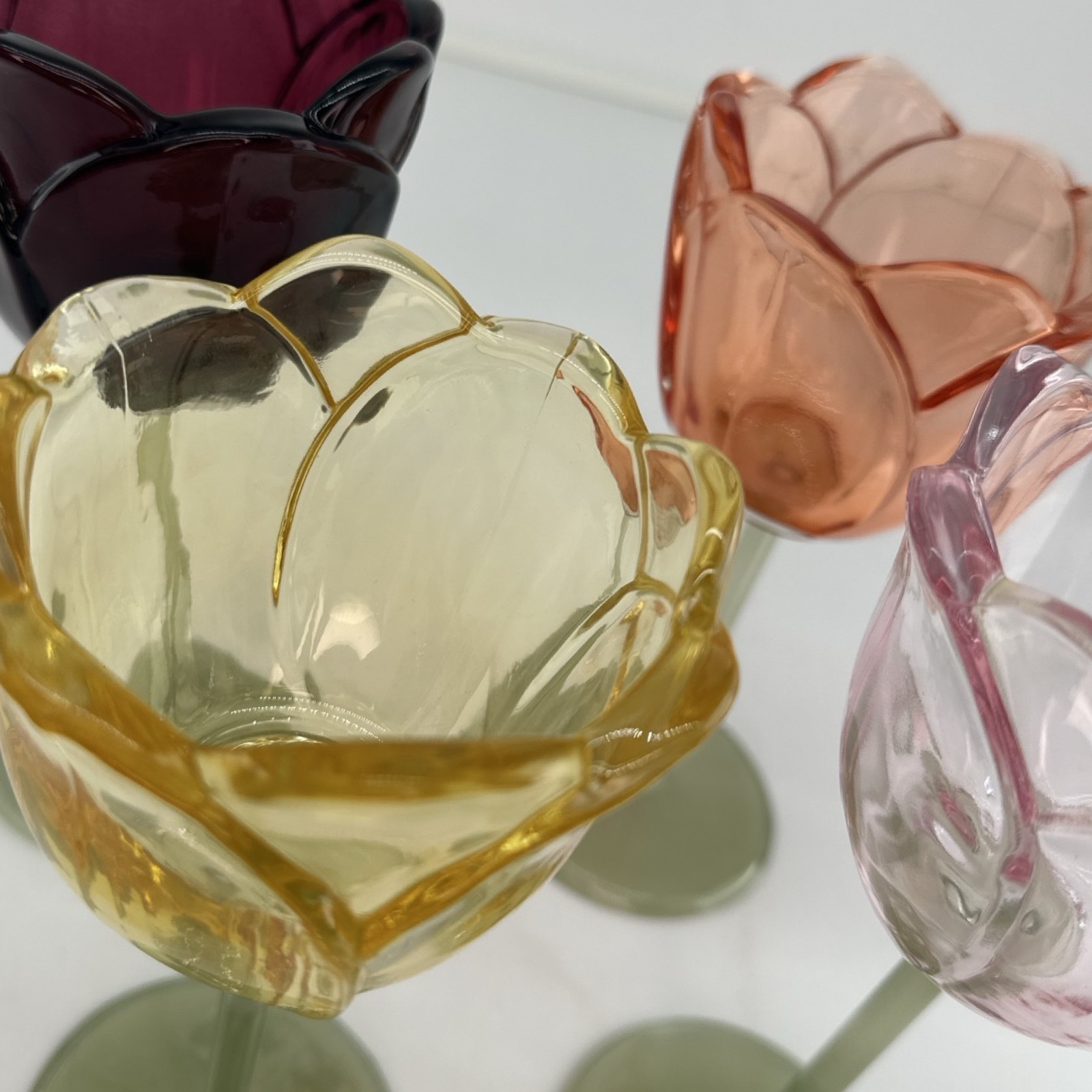 CANDLE HOLDER TULIA YELLOW L