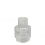 CANDLEHOLDER GLASS CHIMNEY CLEAR