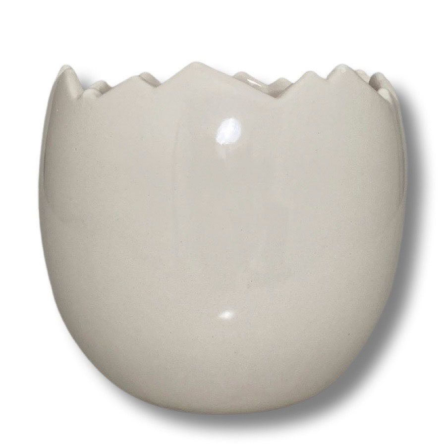 POT EGGSHELL LARGE