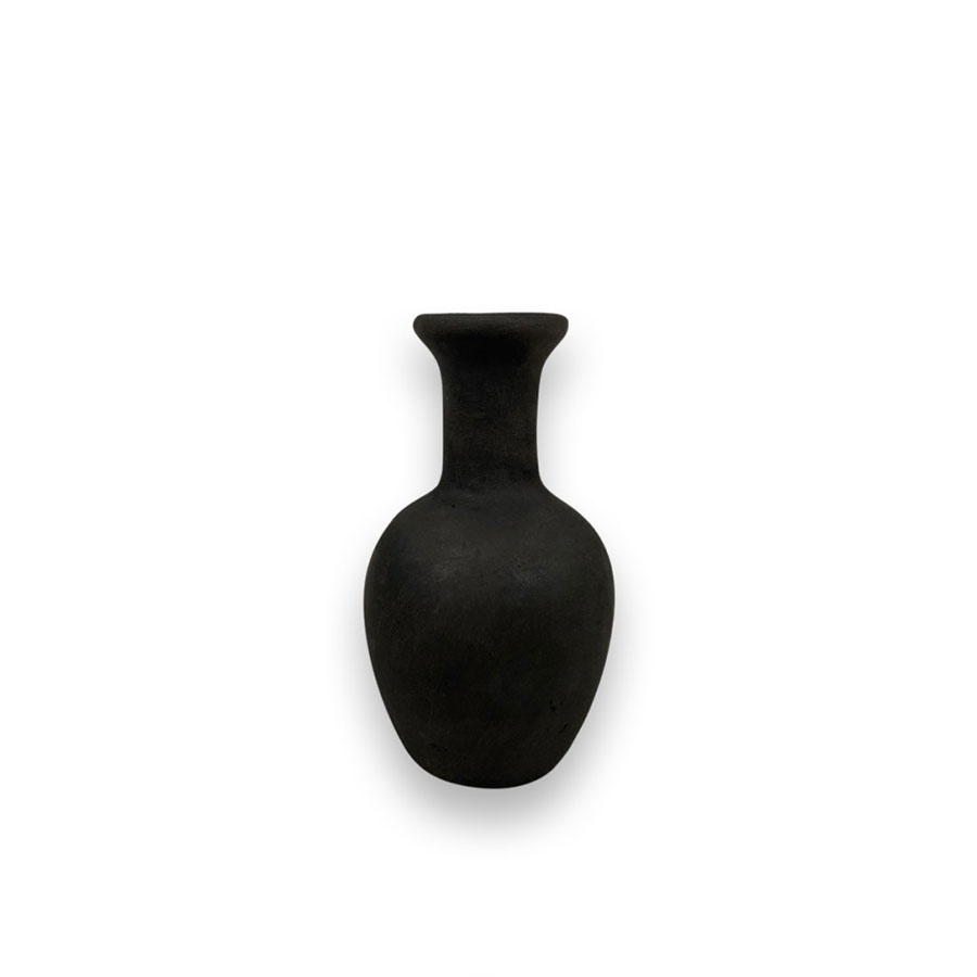TERRACOTTA BLACK MINI VASE NIXI