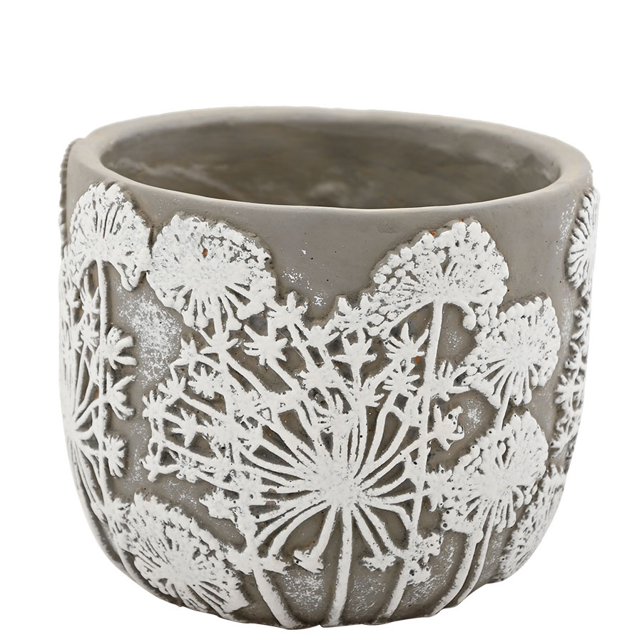 POT BELISSA GREY/WHITE SMALL