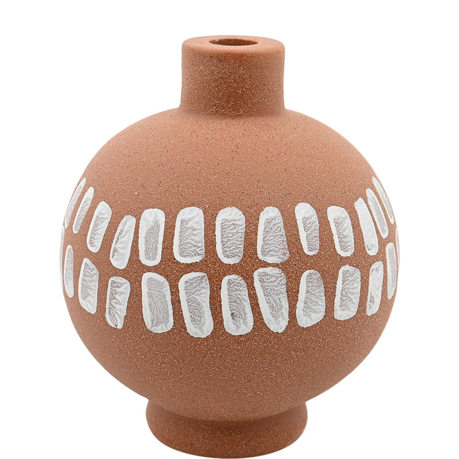 CANDLE HOLDER KLANG LARGE TERRACOTTA