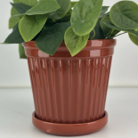 POT TERRA STRIPE GLAZE BURNT SIENNA XLARGE POT TERRA STRIPE GLAZE BURNT SIENNA XLARGE