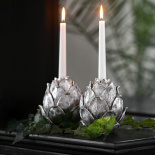 CANDLE HOLDER ARCHI SILVER