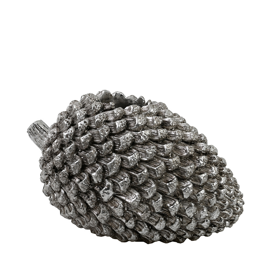 CANDLE HOLDER CONE SILVER LARGE