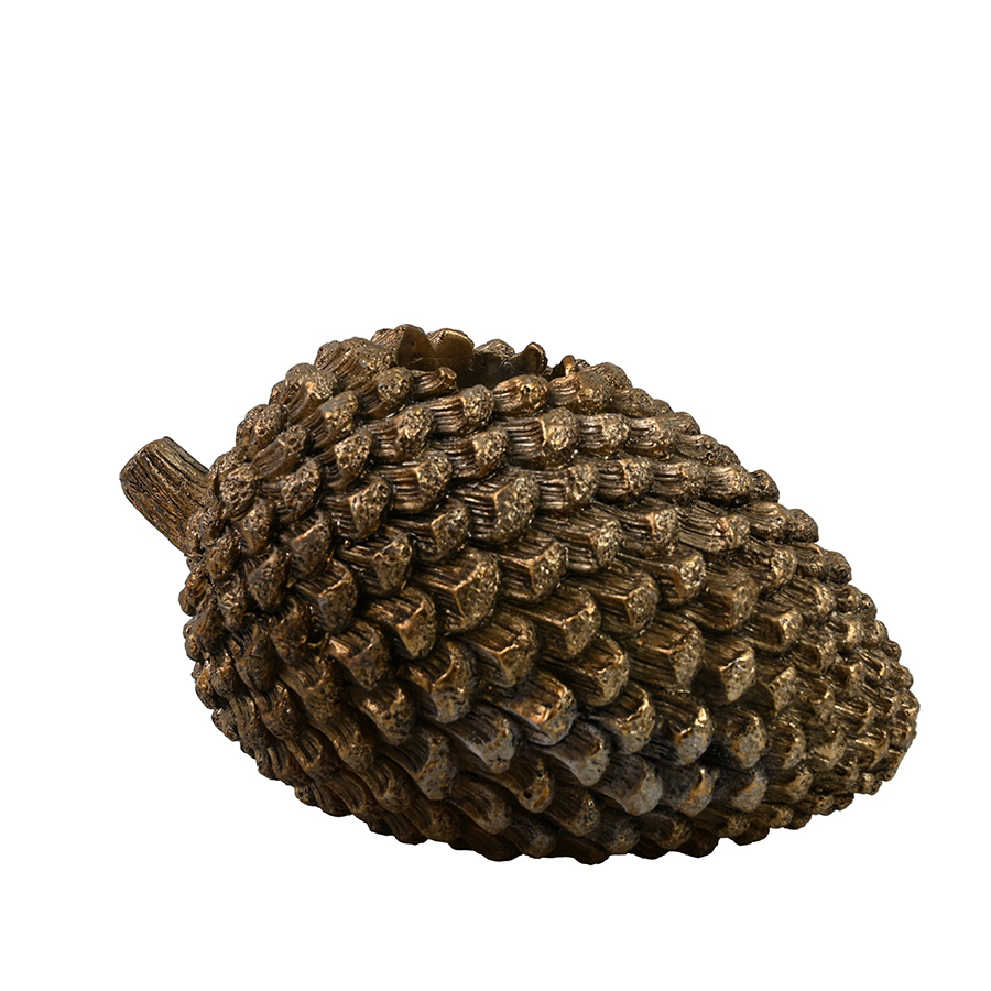 CANDLE HOLDER CONE GOLD LARGE