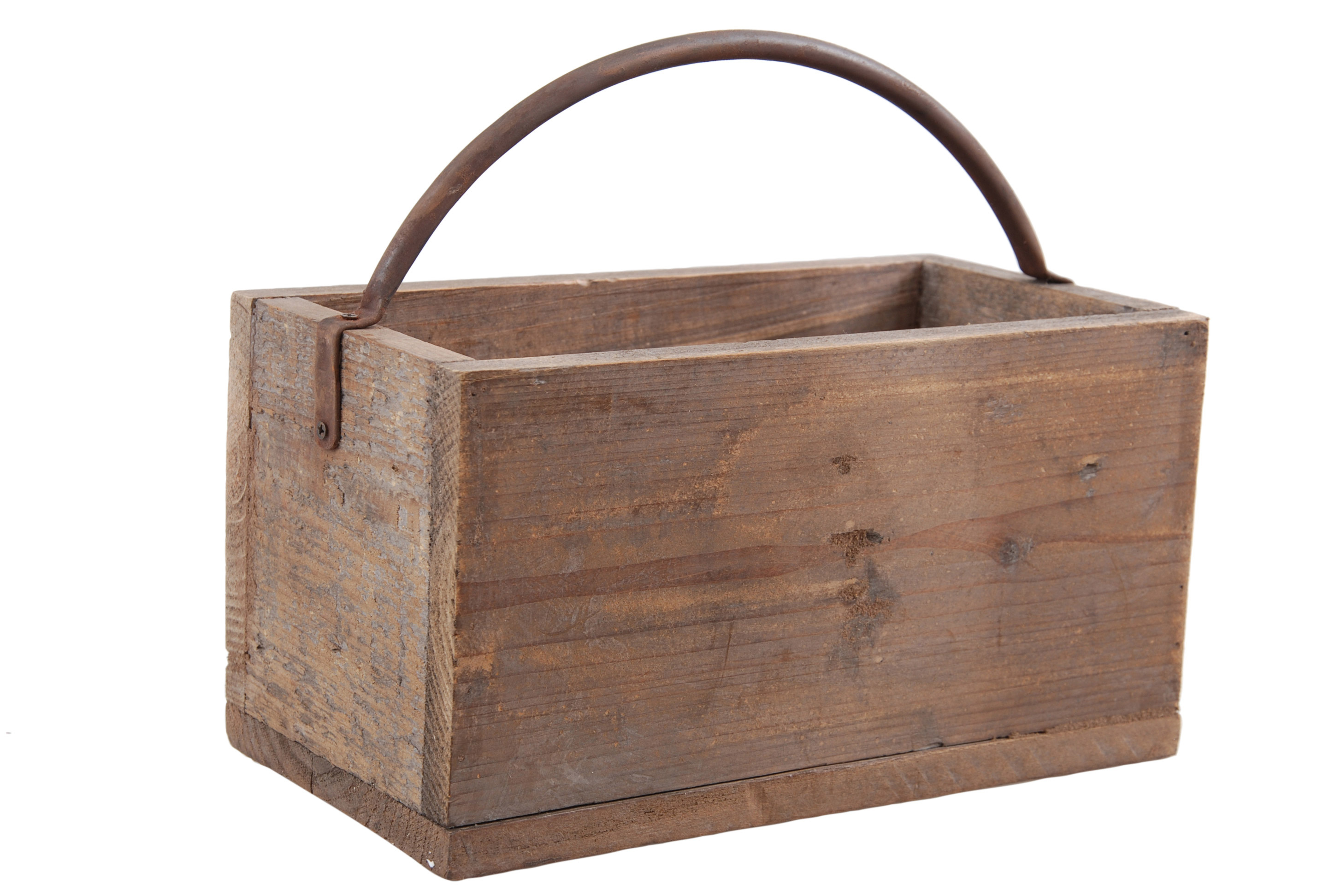 WOODEN BASKET TROYES SMALL