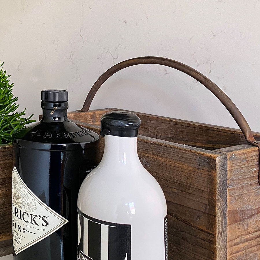 WOODEN BASKET TROYES SMALL