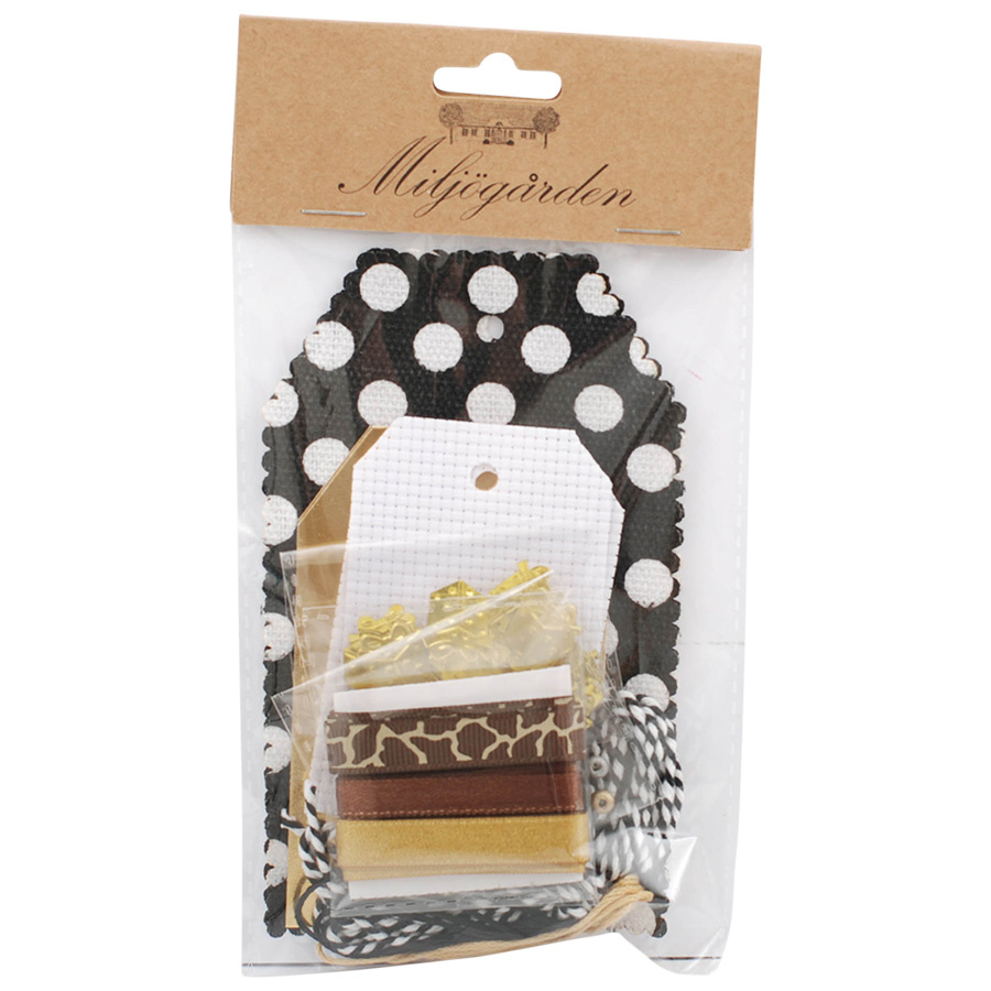 CARD DO IT YOURSELF BROWN/WHITE