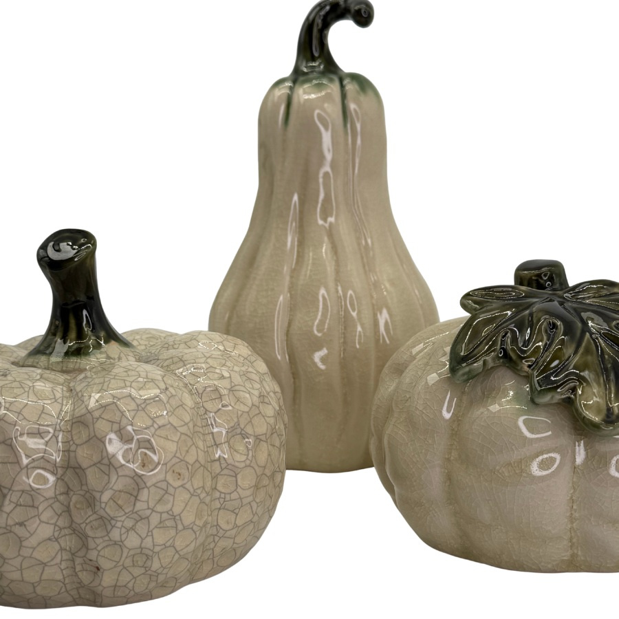 DECORATION PUMPKIN BLISS CREAM M