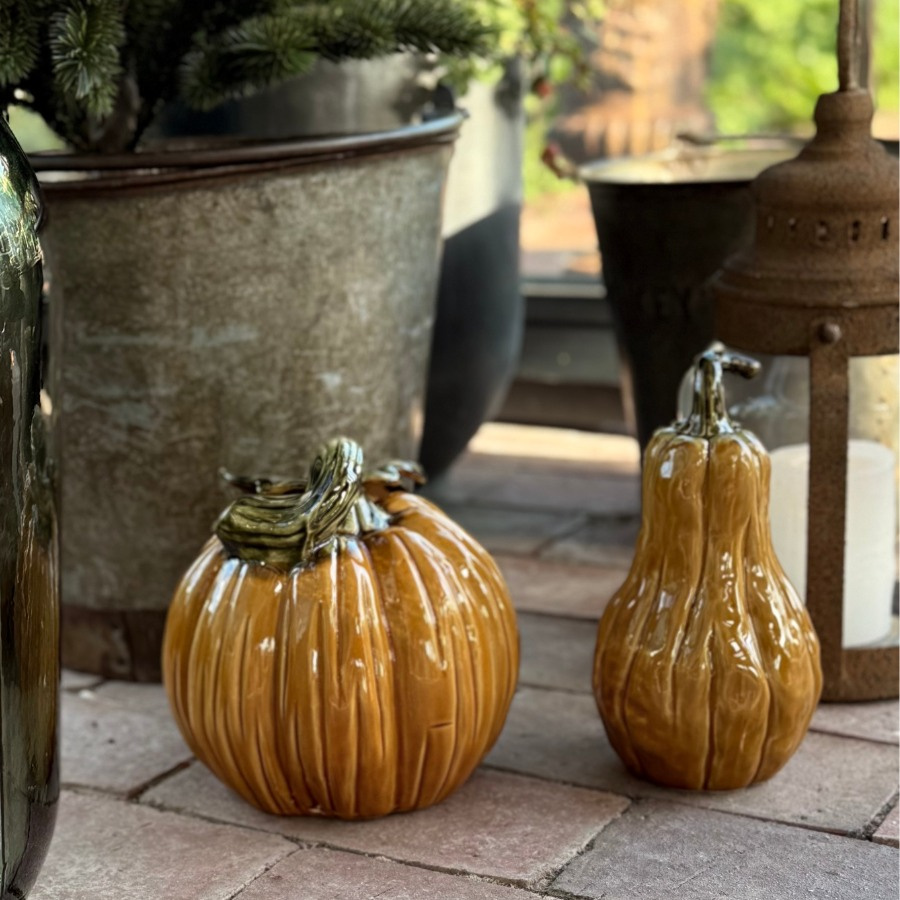 DECORATION PUMPKIN BLISS ORANGE  L