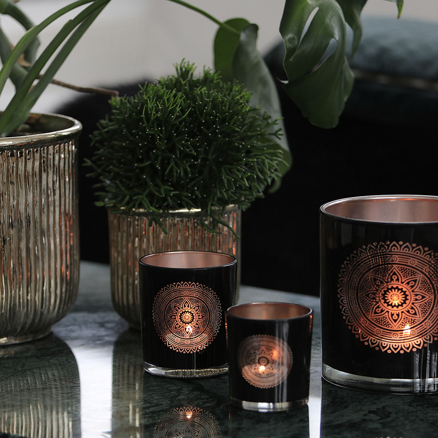 CANDLE HOLDER MAYAN SMALL