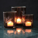 CANDLE HOLDER SNOWFLAKE SMALL
