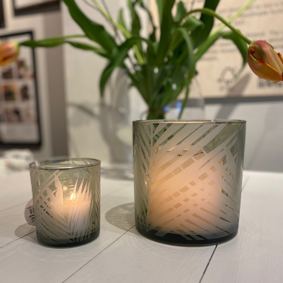 CANDLE HOLDER PAPUA MEDIUM GREY