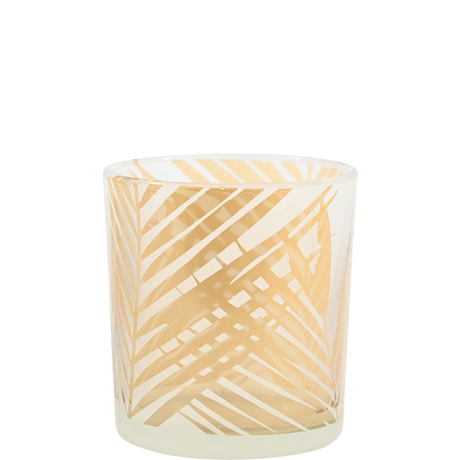 CANDLE HOLDER PAPUA SMALL AMBER