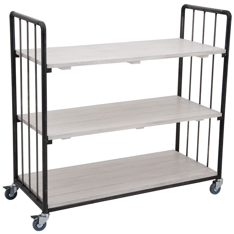 SHELF UFFE LOW WIDE WHITE