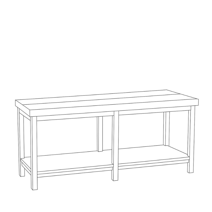 DECOR TABLE VALNÖT/GRÄDDVIT