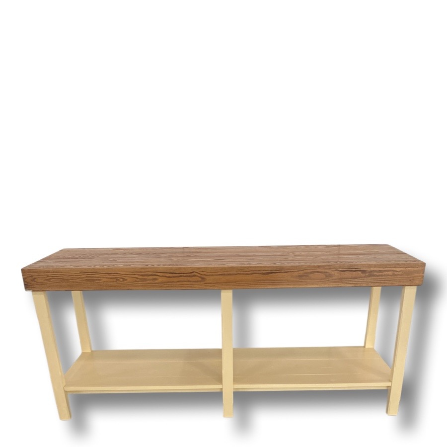 DECOR TABLE LIN VALNÖT/LJUSGUL