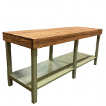DECOR TABLE LIN BROWN/GREEN