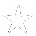 DECORATION FORGED METAL STAR LARGE