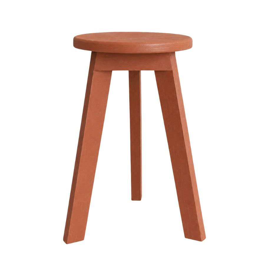 STOOL ALMA LIN RÖDOCKRA 50CM