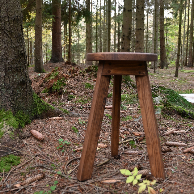 STOOL ALMA LIN VALNÖT 50CM