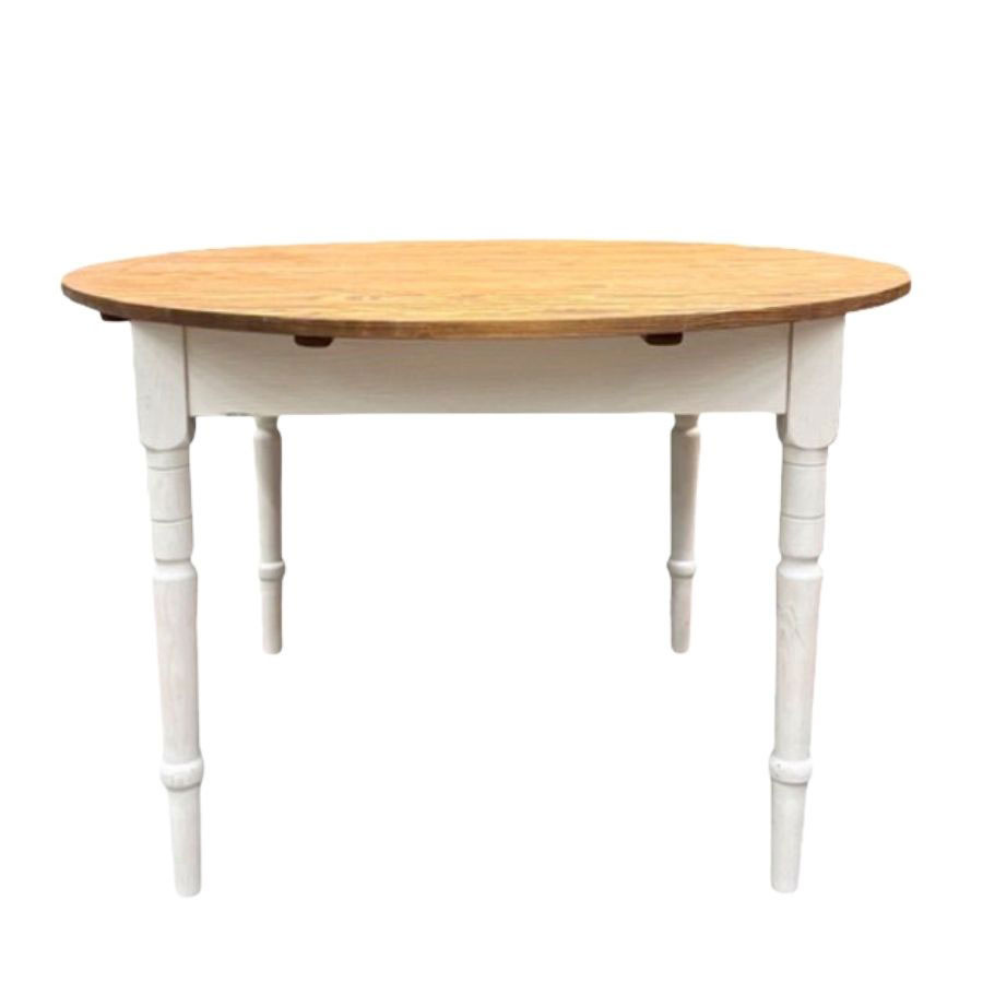 ROUND TABLE KRISTINA LIN VALNÖT/GRÄDDVIT