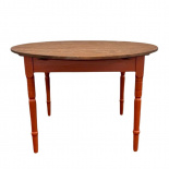 ROUND TABLE KRISTINA LIN VALNÖT/RÖDOCKRA ROUND TABLE KRISTINA LIN VALNÖT/RÖDOCKRA