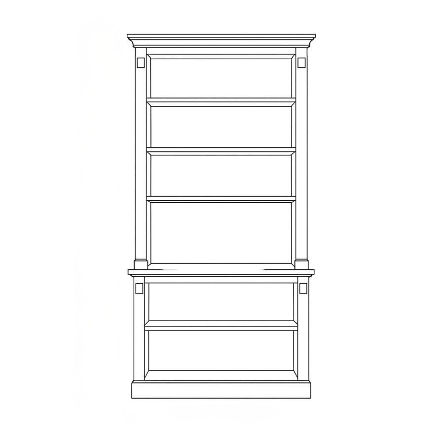 BOOKCASE LA MAISON  ANTIKGRÖN